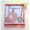 Image 1 : NEW HEART SHAPED ROSE QUARTZ CRYSTAL