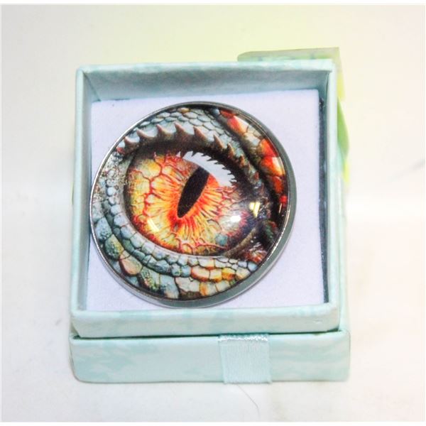 NEW LONGAN DRAGON EYE BROOCH BOLD