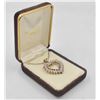 Image 3 : STERLING SILVER HEART PENDANT WITH 22 CZ'S