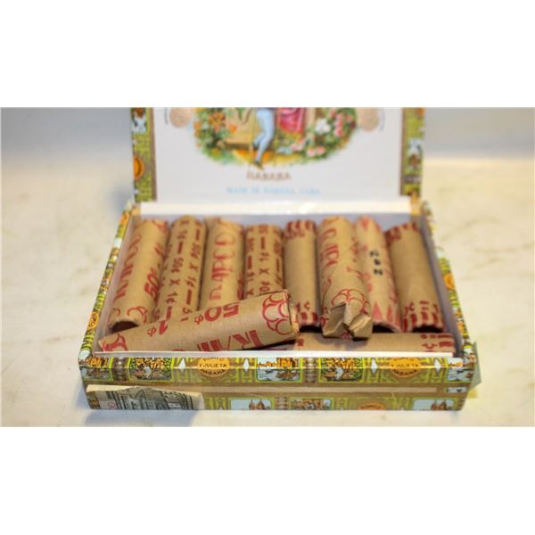 500 VINTAGE ROLLED CANADIAN PENNIES IN CUBAN CIGAR