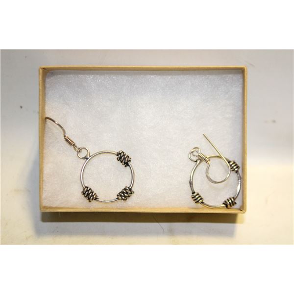 NEW SILVER HOOP EARRINGS