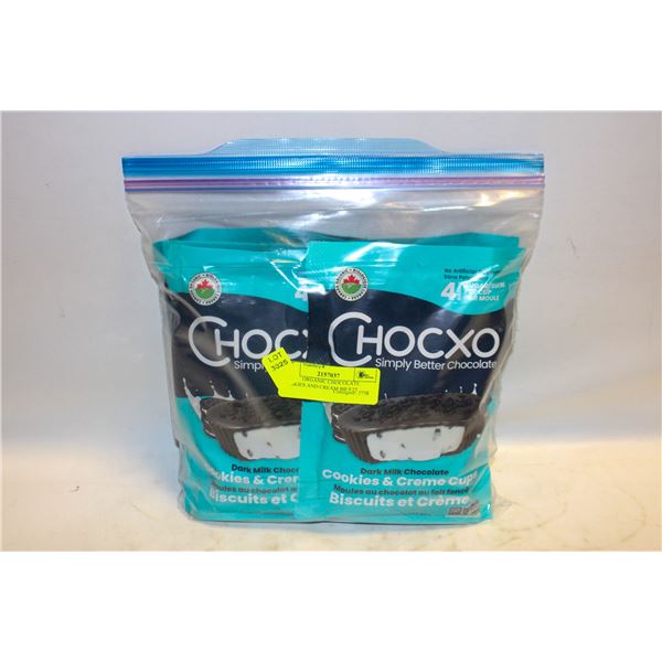 6 BAGS ORGANIC CHOCOLATE COOKIES AND CREAM BB 9/25