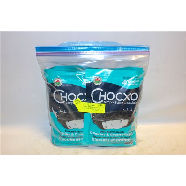 6 BAGS ORGANIC CHOCOLATE COOKIES AND CREAM BB 9/25