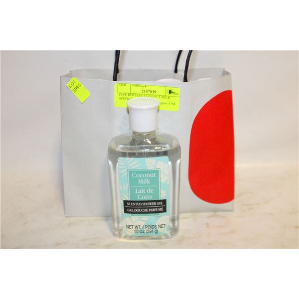 FIVE BOTTLES COCONUT MILK SHOWER GEL