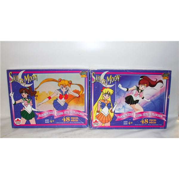 1996 SAILOR MOON FLOOR PUZZLES TOGETHER-ESTATE