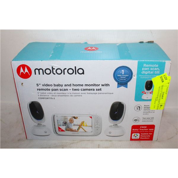 MOTOROLA 5" VIDEO BABY & HOME MONITOR WITH REMOTE
