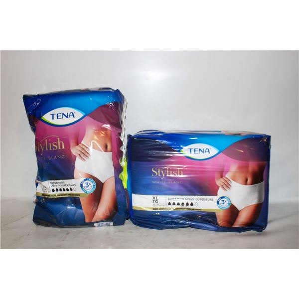 2 PACKS (25) TENA XL