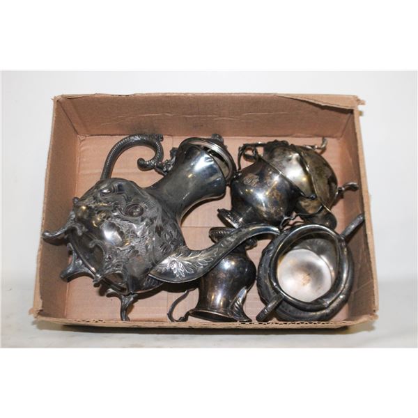 ANTIQUE COFFEE POT SET DENTED-ESTATE