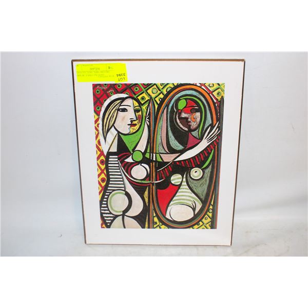 WOOD PICTURE "GIRL BEFORE MIRROR" PABLO PICASSO