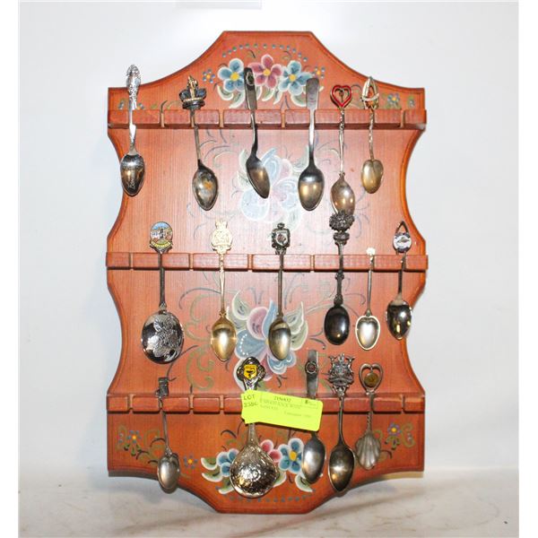 ESTATE SPOON RACK WITH SPOONS-ESTATE
