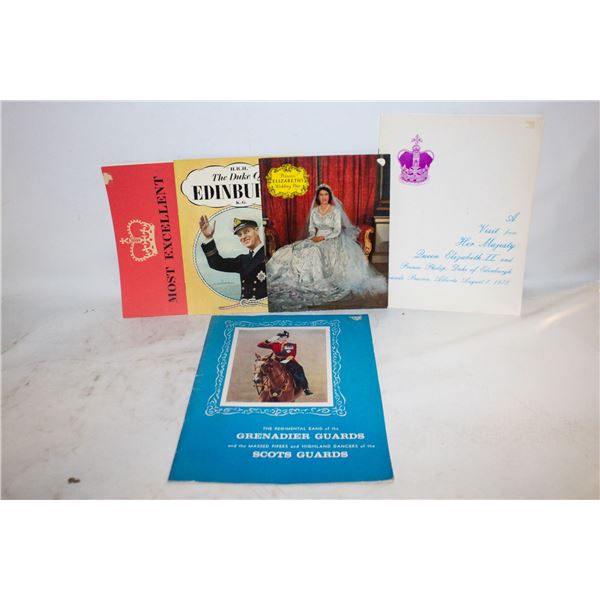 4)  LOT OF 5 ROYAL PICTORIAL SOUVENIR BOOKS