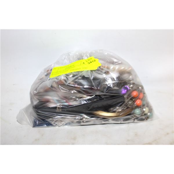 BAG OF ESTATE MIXED JEWELRY-ESTATE