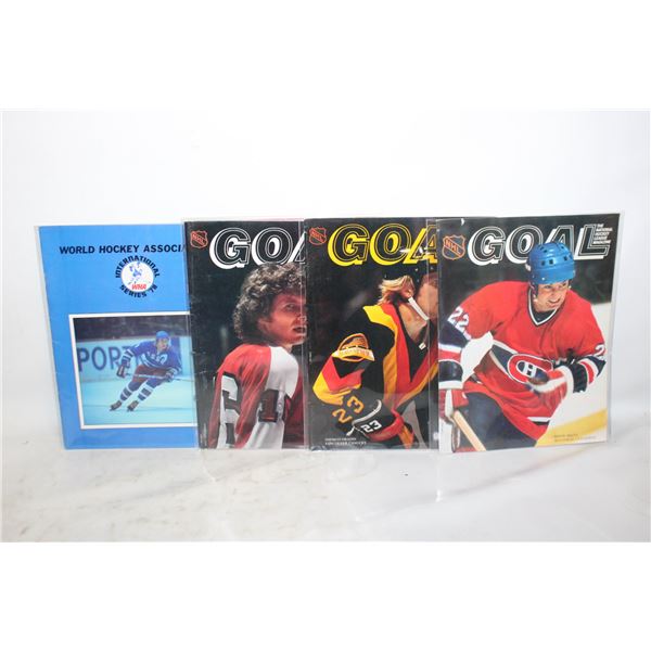 NHL GOAL AND WHA MAGAZINES 1975 - 1980