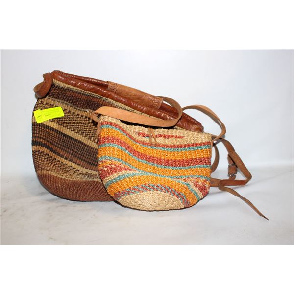 WEAVED NAVAJO VINTAGE PURSES TOGETHER-ESTATE