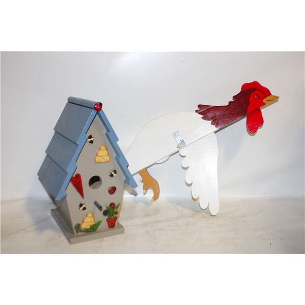 ESTATE WOOD BIRD HOUSE & YARD BIRD-ESTATE