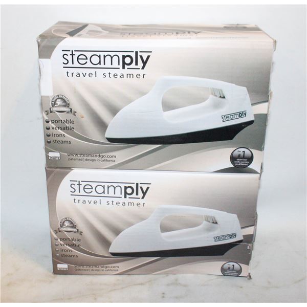 2 NEW STEAMPLY TRAVEL STEAMERS