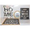 Image 1 : COLLECTION OF HOME THEMED WALL ART