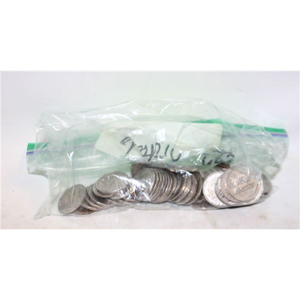 BAG OF 1922-60'S CANADIAN NICKELS