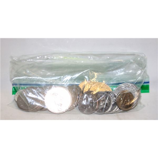 COLLECTION OF OLDER CANDIAN DOLLAR/HALF DOLLAR