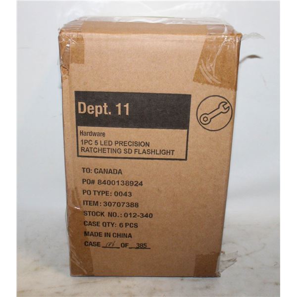 CASE WITH FIVE 11PC 5 LED PRECISION SCREWDRIVERS