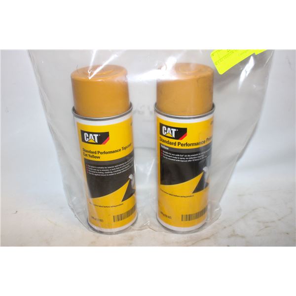 2PK CAT YELLOW SPRAY PAINT