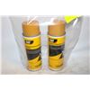Image 1 : 2PK CAT YELLOW SPRAY PAINT
