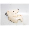 Image 1 : CARVED BONE WOLF PENDANT 3.4GRAMS