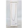 Image 1 : STERLING SILVER OVAL DROP NECKLACE 16" NEW