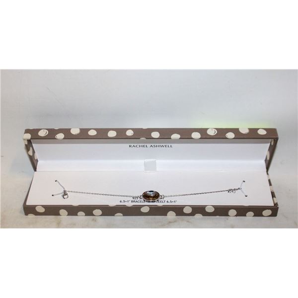 STERLING SILVER CHOC OVAL CUBIC ZIRCONIA