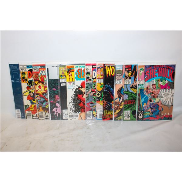 LOT OF 12 MARVEL COMIC BOOKS