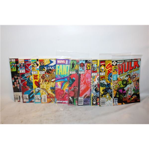 LOT OF 12 MARVEL COMIC BOOKS