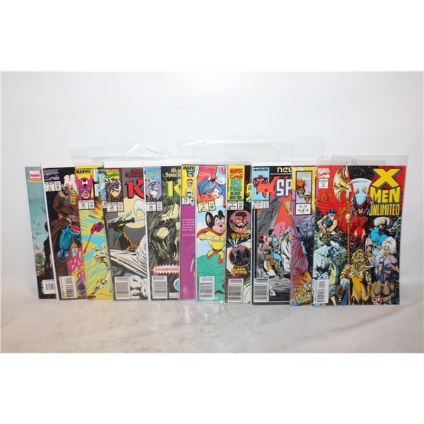 LOT OF 12 MARVEL COMIC BOOKS