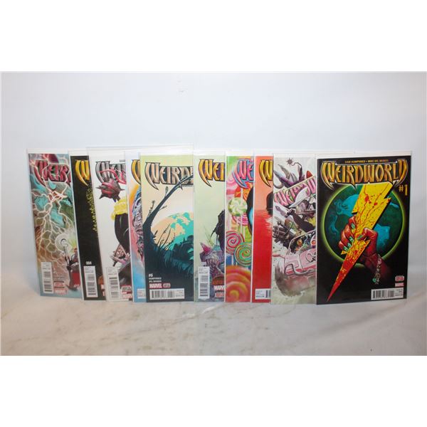 LOT OF 10 WEIRDWOLRD COMIC BOOKS