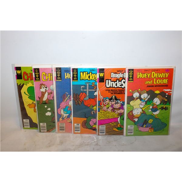 LOT OF 6 VINTAGE 40 CENT COMIC BOOKS