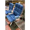 Image 1 : NEW VELVET HOME OFFICE CHAIR BLUE - SIZE LARGE