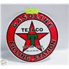Image 1 : TEXACO GASOLINE TIN 12" DIAMETER