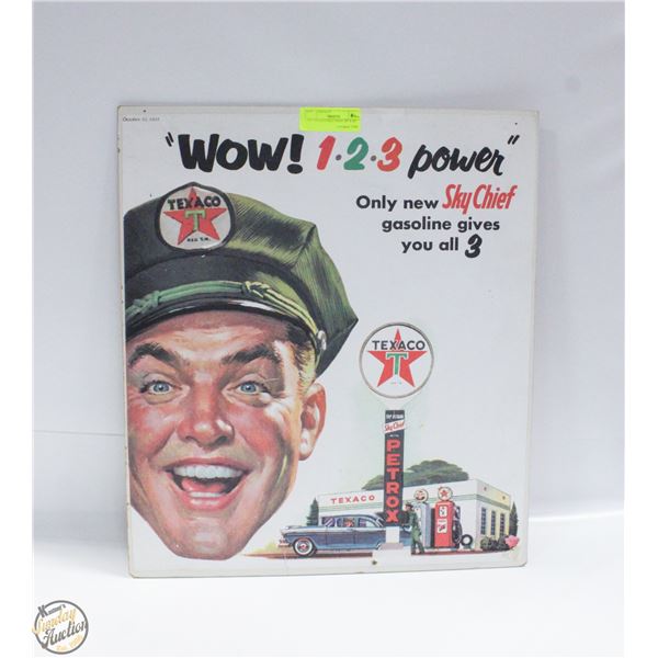 1955 TEXACO SKY CHIEF 18" X 20"