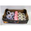 Image 1 : BOX OF ASSORTED TAPE + FRAGILE WHITE RED PACKING-