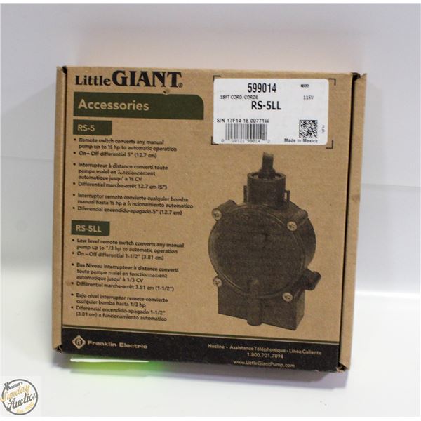 LITTLE GIANT RS-5LL 18 FT CORD PIGGYBANK