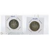 Image 1 : 1959, 1965 CANADIAN 50 CENT PIECES - SILVER