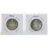 Image 1 : 1964, 1965 CANADIAN 50 CENT PIECES - SILVER