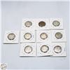 Image 1 : 10 EA CANADIAN 25 CENT PIECES PRE- 1968