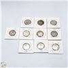 Image 2 : 10 EA CANADIAN 25 CENT PIECES PRE- 1968