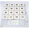 Image 2 : SHEET OF 16 CANADIAN DIMES 1939 - 1967 ASSORTED