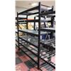 Image 1 : BLACK METAL + WIRE 6 TIER ADJUSTABLE RACK