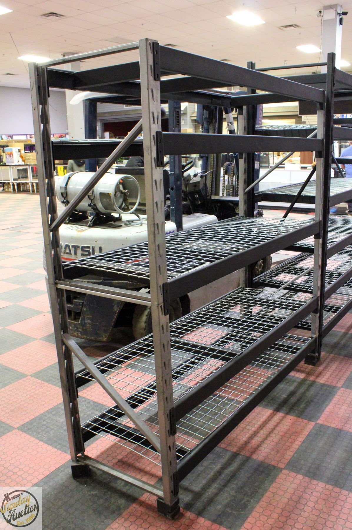 Adjustable Metal Rack Design BLACK METAL AND WIRE 5 TIER ADJUSTABLE RACK