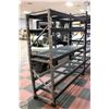Image 1 : BLACK METAL AND WIRE 5 TIER ADJUSTABLE RACK