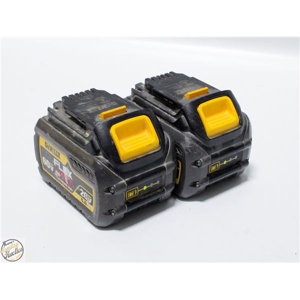 DEWALT FLEX 60VOLT BATTERIES