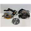 Image 2 : PAIR OF CIRCULAR SAWS WITH NEW BLADE