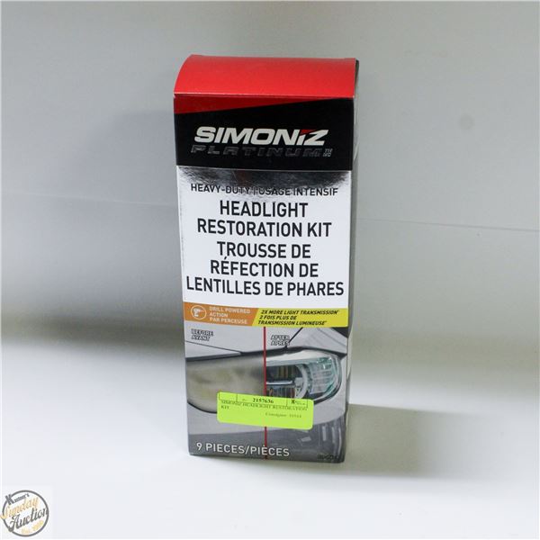 SIMONIZ HEADLIGHT RESTORATION KIT